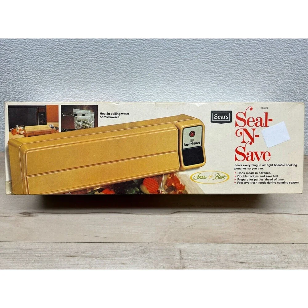 Vtg Sears Seal N Save Cook Save Prepaire Preserve Food Sealing White Machine